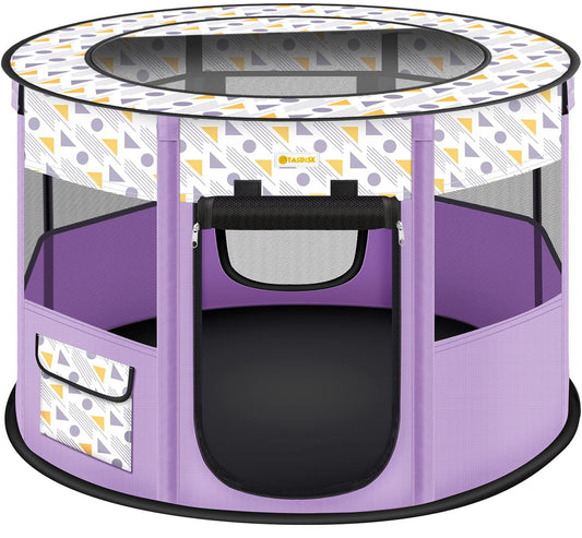 Portable Pet Playpen Purple